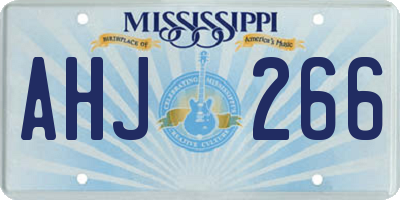 MS license plate AHJ266
