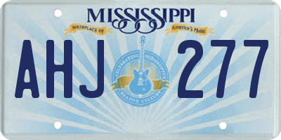 MS license plate AHJ277