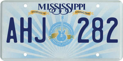 MS license plate AHJ282