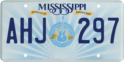 MS license plate AHJ297