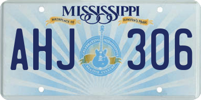 MS license plate AHJ306