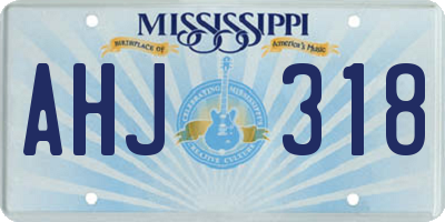 MS license plate AHJ318