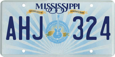 MS license plate AHJ324