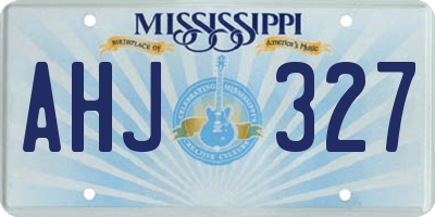 MS license plate AHJ327