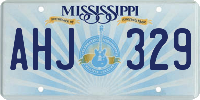 MS license plate AHJ329