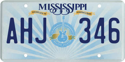 MS license plate AHJ346