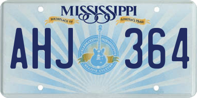 MS license plate AHJ364