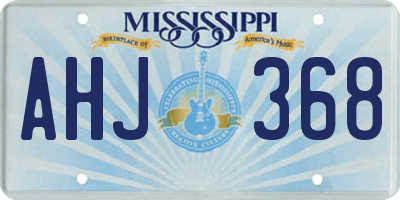 MS license plate AHJ368