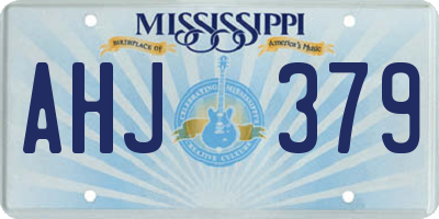 MS license plate AHJ379