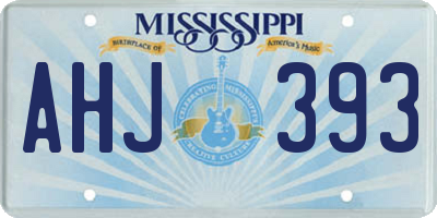 MS license plate AHJ393
