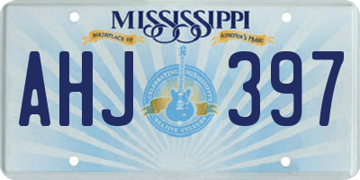 MS license plate AHJ397
