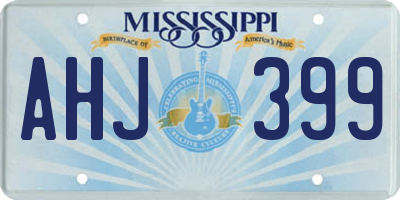 MS license plate AHJ399