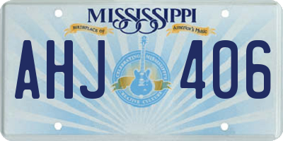 MS license plate AHJ406