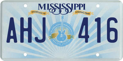 MS license plate AHJ416