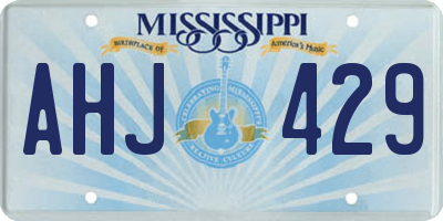 MS license plate AHJ429