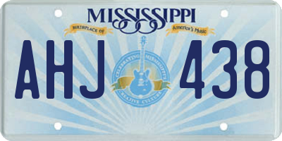 MS license plate AHJ438