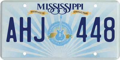 MS license plate AHJ448