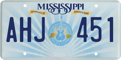 MS license plate AHJ451