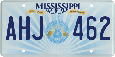 MS license plate AHJ462