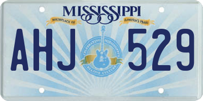 MS license plate AHJ529