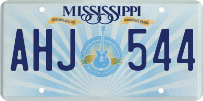 MS license plate AHJ544