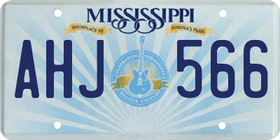MS license plate AHJ566