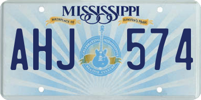 MS license plate AHJ574