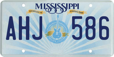 MS license plate AHJ586