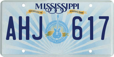 MS license plate AHJ617