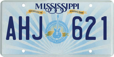 MS license plate AHJ621