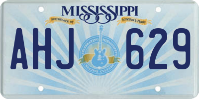 MS license plate AHJ629