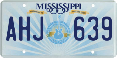 MS license plate AHJ639