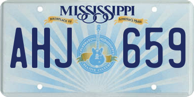 MS license plate AHJ659