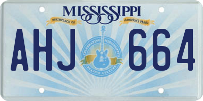 MS license plate AHJ664