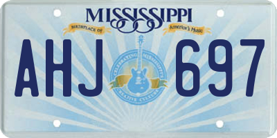 MS license plate AHJ697