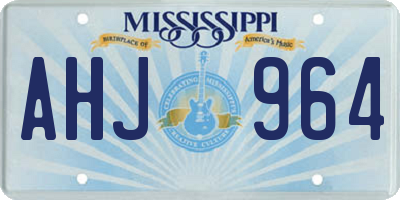 MS license plate AHJ964