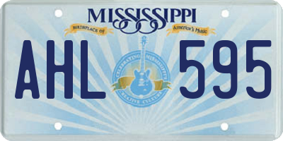 MS license plate AHL595