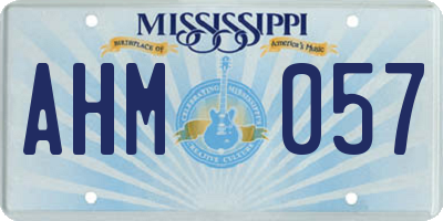 MS license plate AHM057