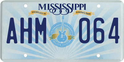 MS license plate AHM064