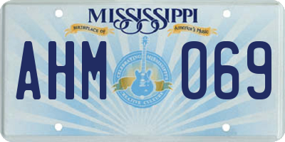 MS license plate AHM069
