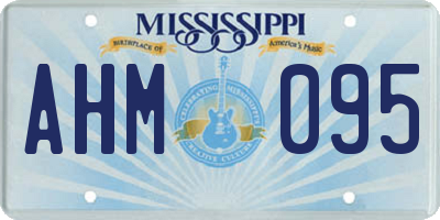 MS license plate AHM095