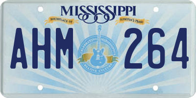 MS license plate AHM264