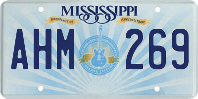 MS license plate AHM269
