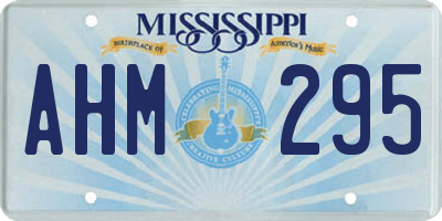 MS license plate AHM295