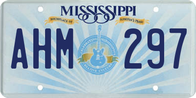 MS license plate AHM297