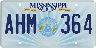 MS license plate AHM364