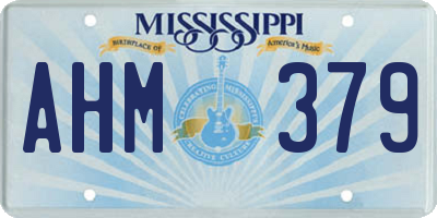 MS license plate AHM379