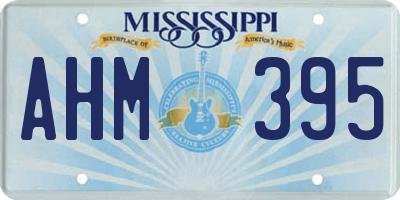 MS license plate AHM395