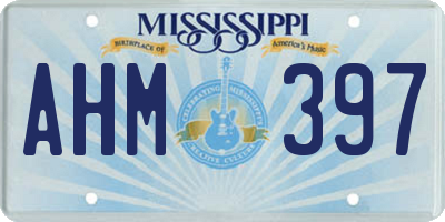 MS license plate AHM397