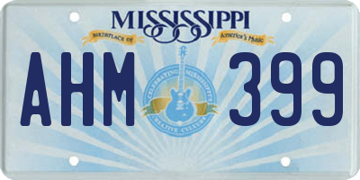 MS license plate AHM399